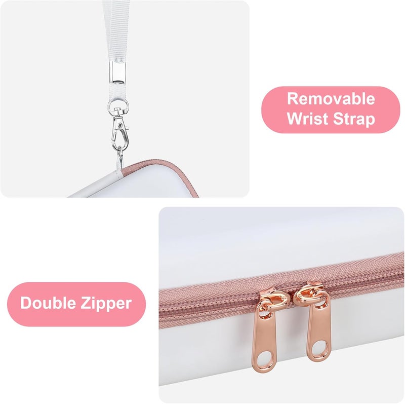 Canboc Carrying Case for KODAK Mini 2 Retro 4PASS Portable Photo Printer/KODAK Mini Shot 2 Retro 4PASS 2-in-1 Instant Digital Camera, Mesh Bag fits Photo Paper and Cable, White - Image 5